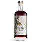 Bottle of Wild Roots Huckleberry vodka on a white background