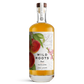 Bottle of Wild Roots Peach vodka on a white background