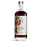 Bottle of Wild Roots Raspberry vodka on a white background